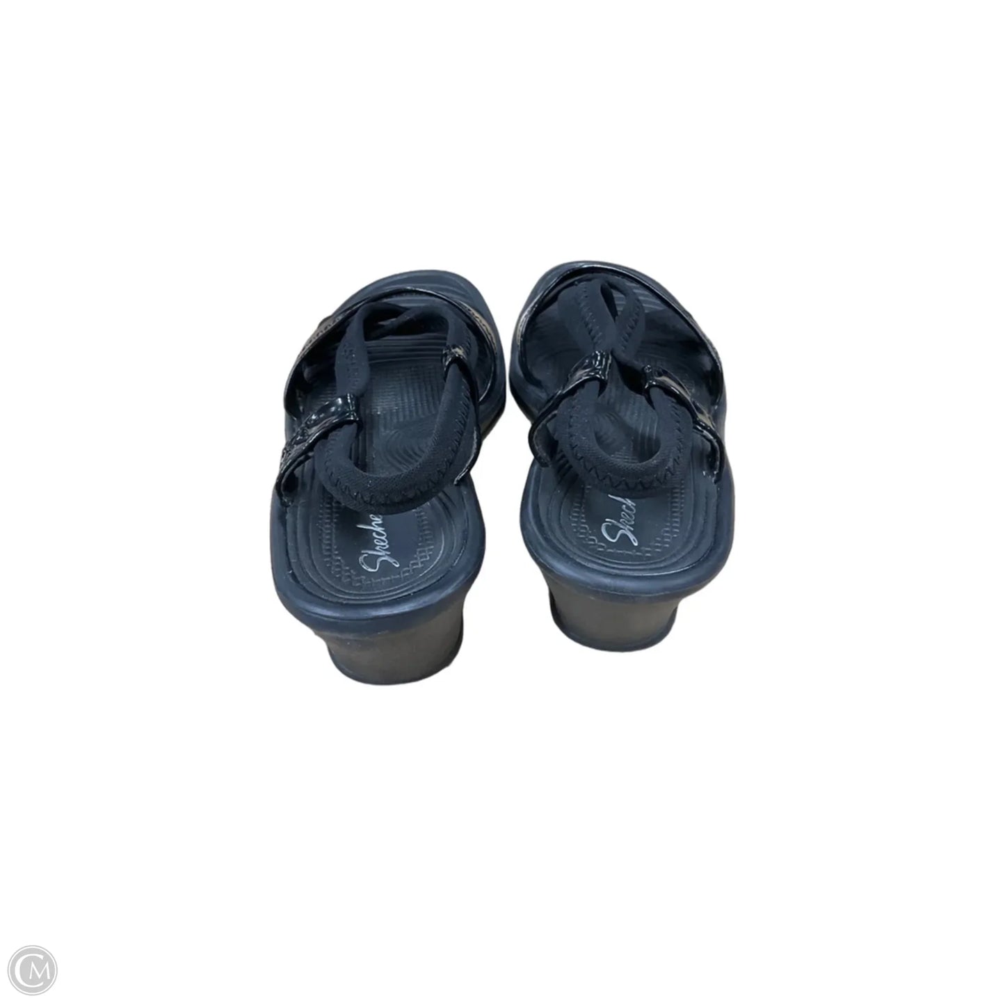 Sandals Heels Platform By Skechers In Black, Size: 9