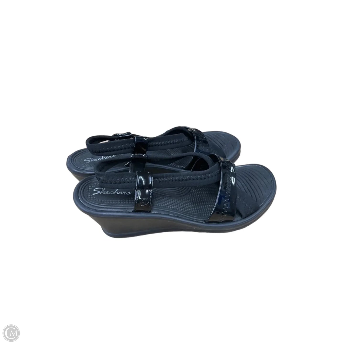 Sandals Heels Platform By Skechers In Black, Size: 9