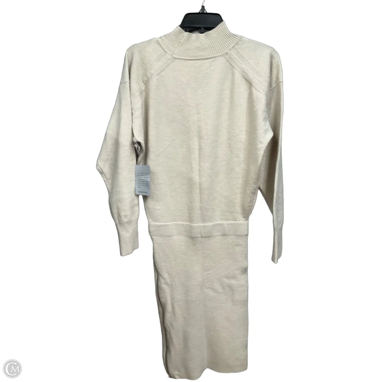 Dress Casual Midi By Clothes Mentor In Beige, Size: S