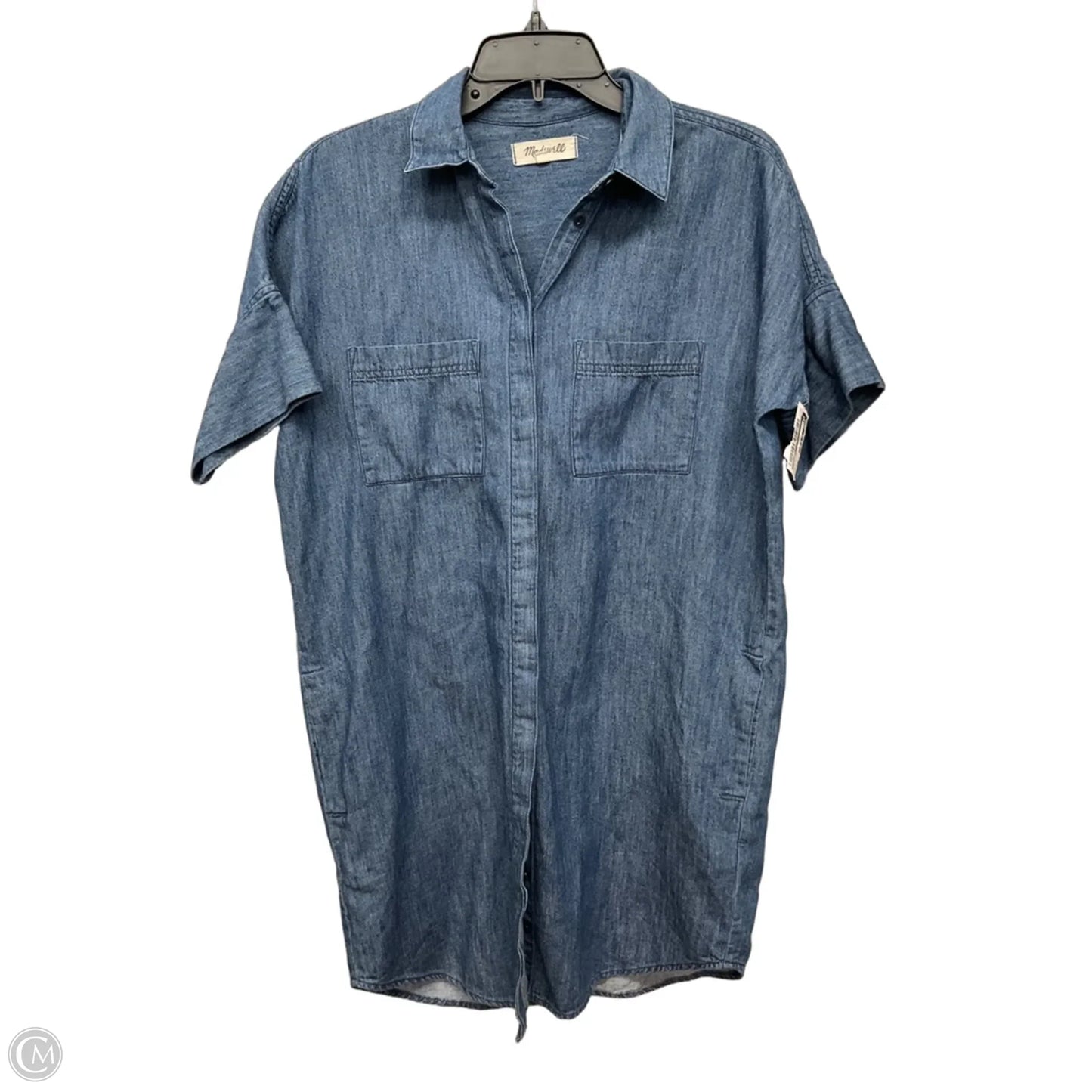Dress Casual Short By Madewell In Blue Denim, Size: S