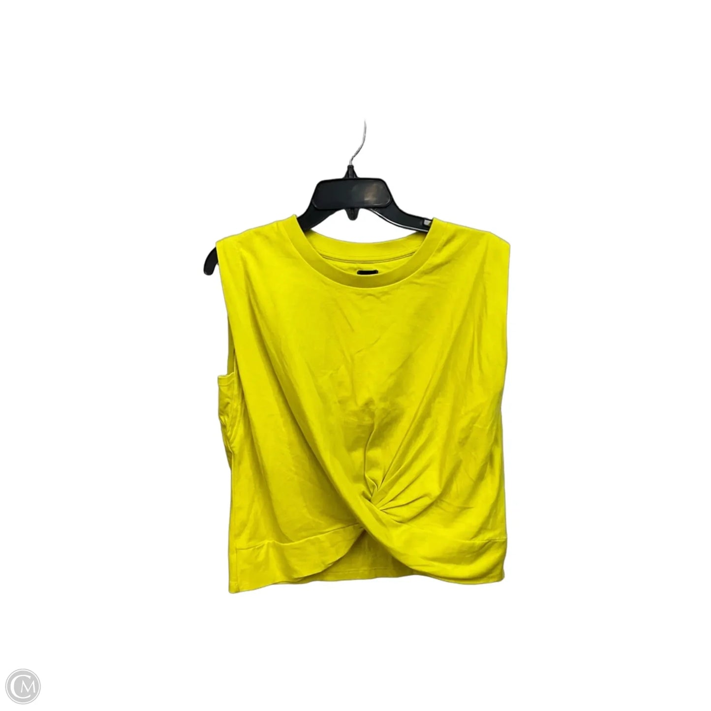 Top Sleeveless By Gap In Yellow, Size: S