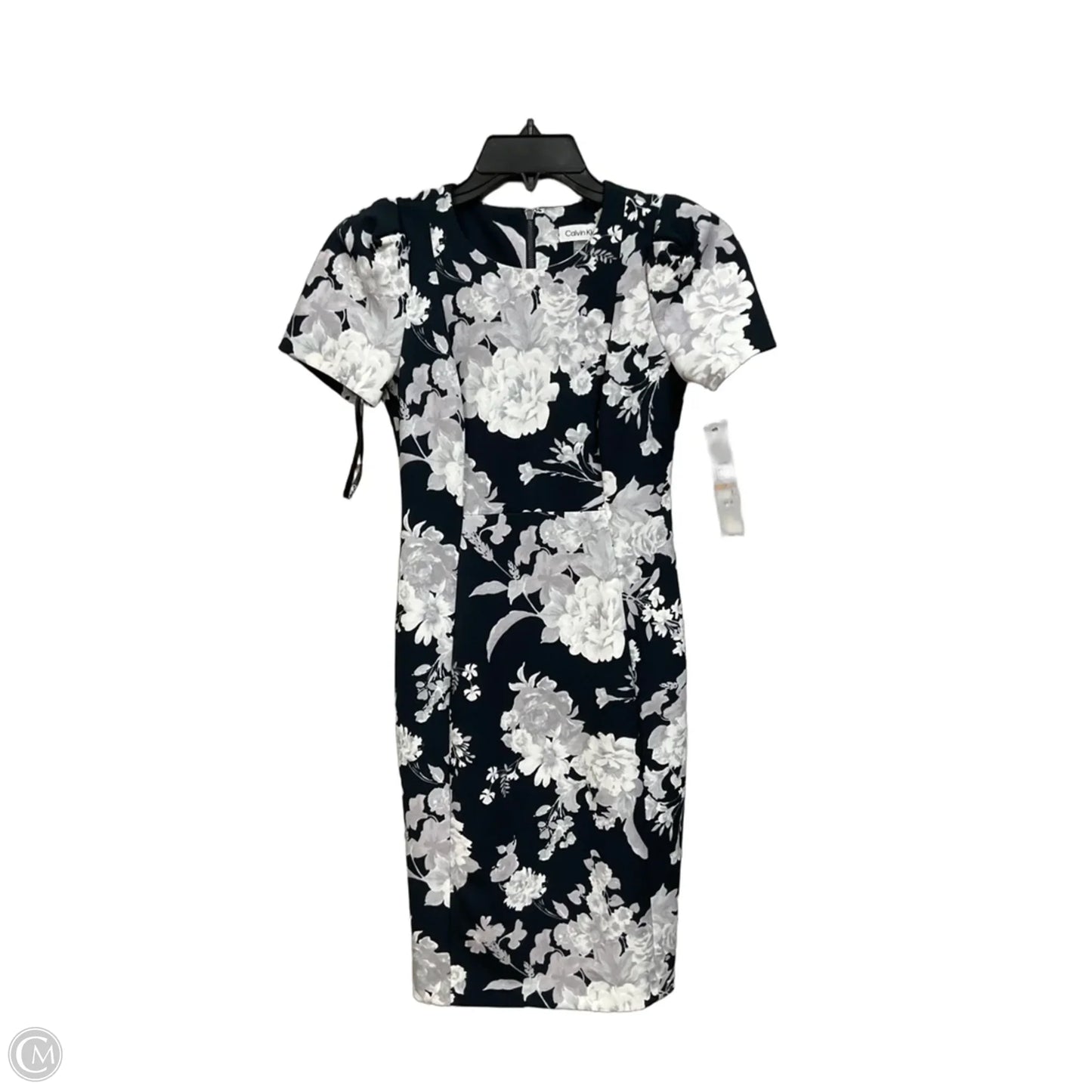 Dress Casual Short By Calvin Klein In Floral Print, Size: Xsp