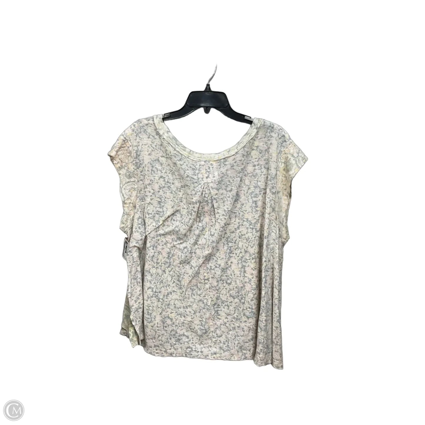 Top Short Sleeve By Free People In Floral Print, Size: M