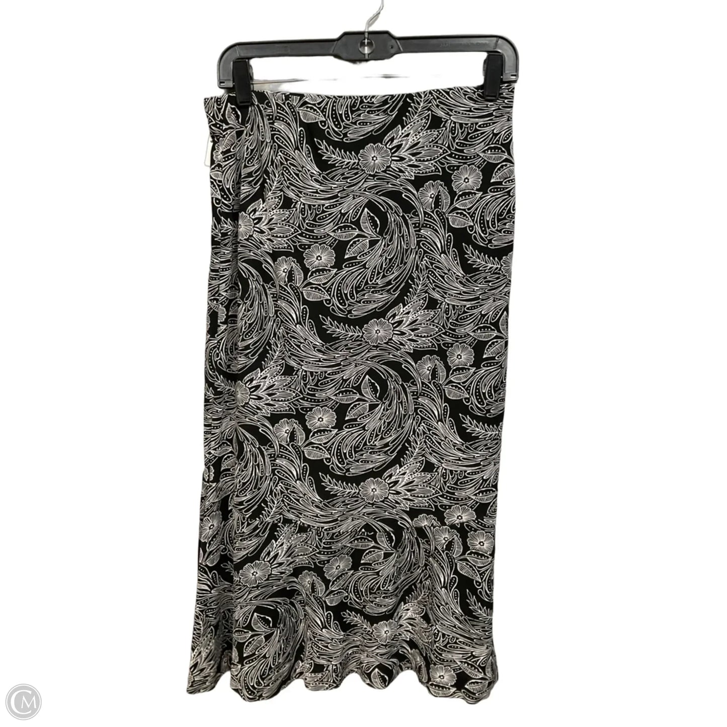 Skirt Maxi By Ann Taylor In Black & White, Size: 4