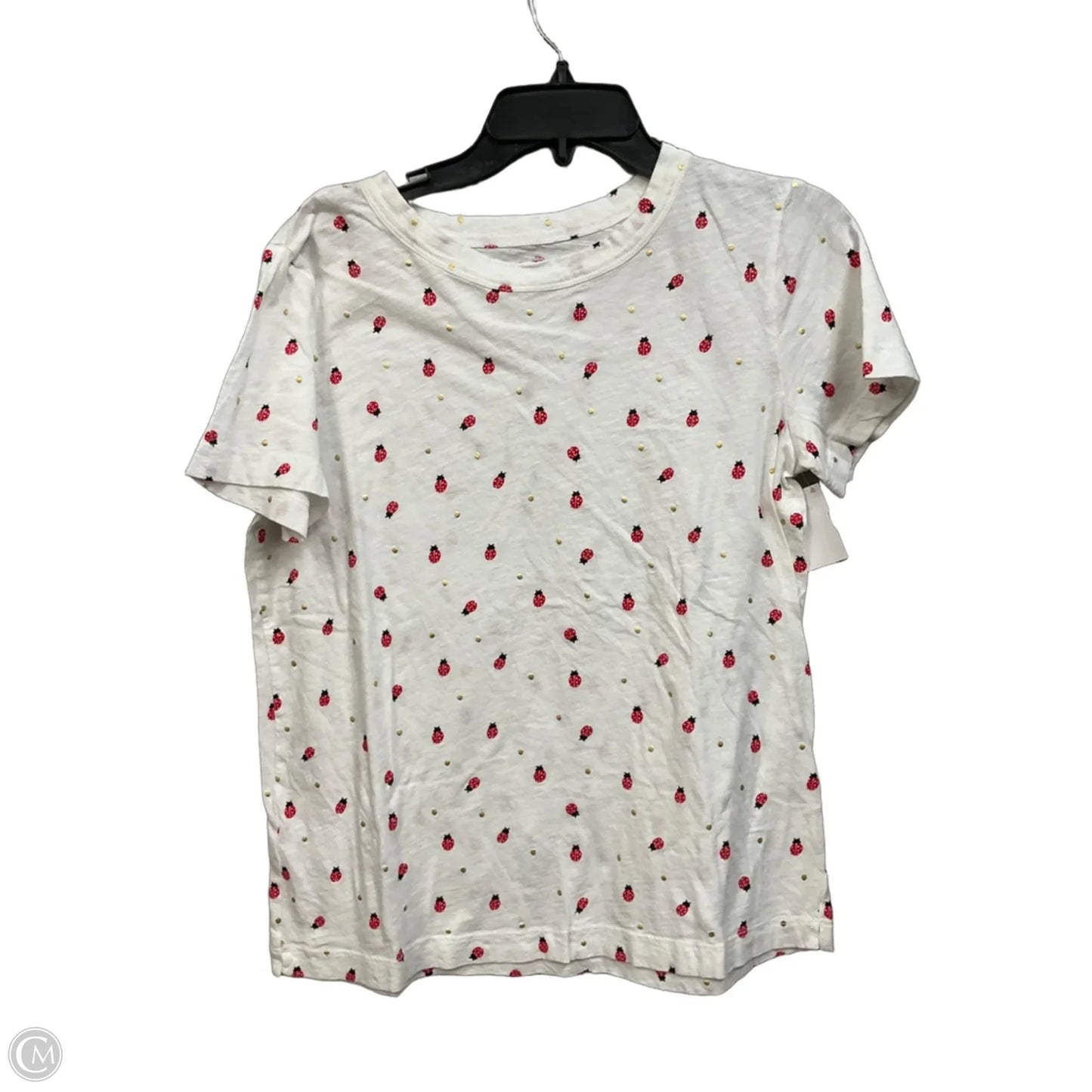 Top Short Sleeve Basic By Loft In White, Size: M