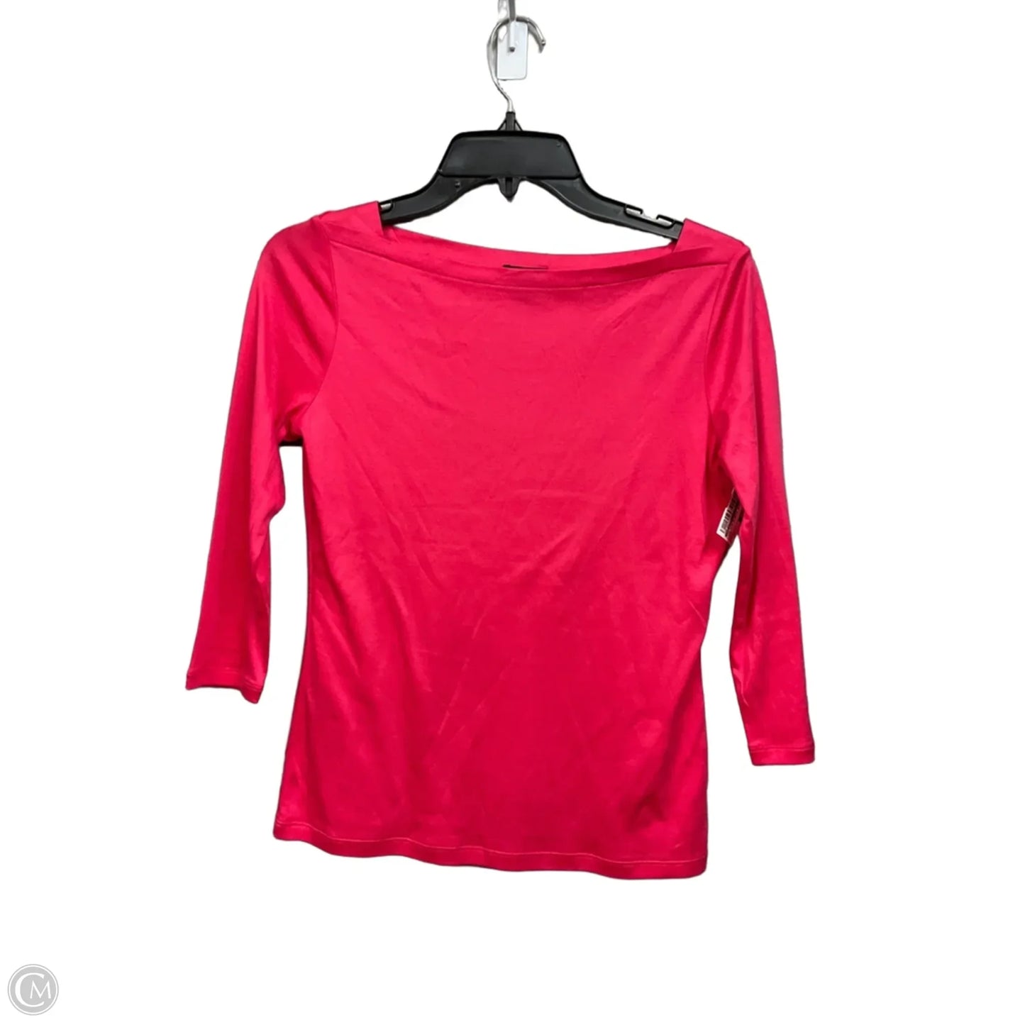 Top 3/4 Sleeve Basic By Talbots In Pink, Size: Sp