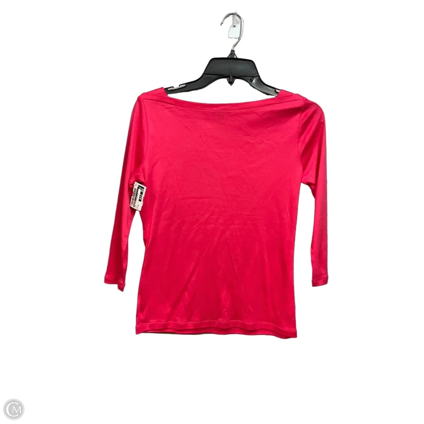 Top 3/4 Sleeve Basic By Talbots In Pink, Size: Sp