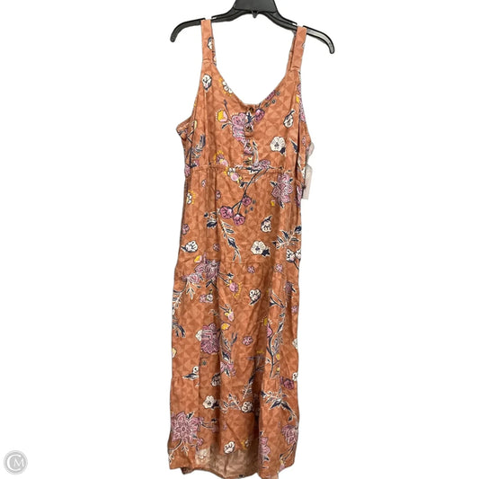 Dress Casual Maxi By Sonoma In Brown, Size: Xl