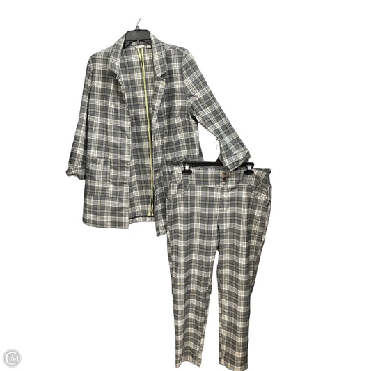 Pants Set 2pc By Cato In Grey, Size: Xl