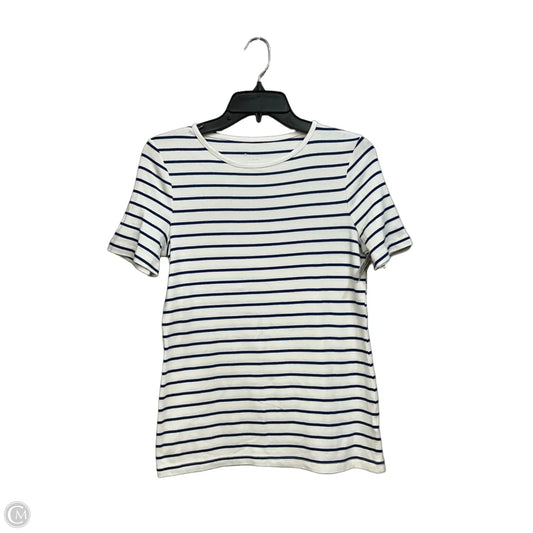 Top Short Sleeve Basic By A New Day In Striped Pattern, Size: S