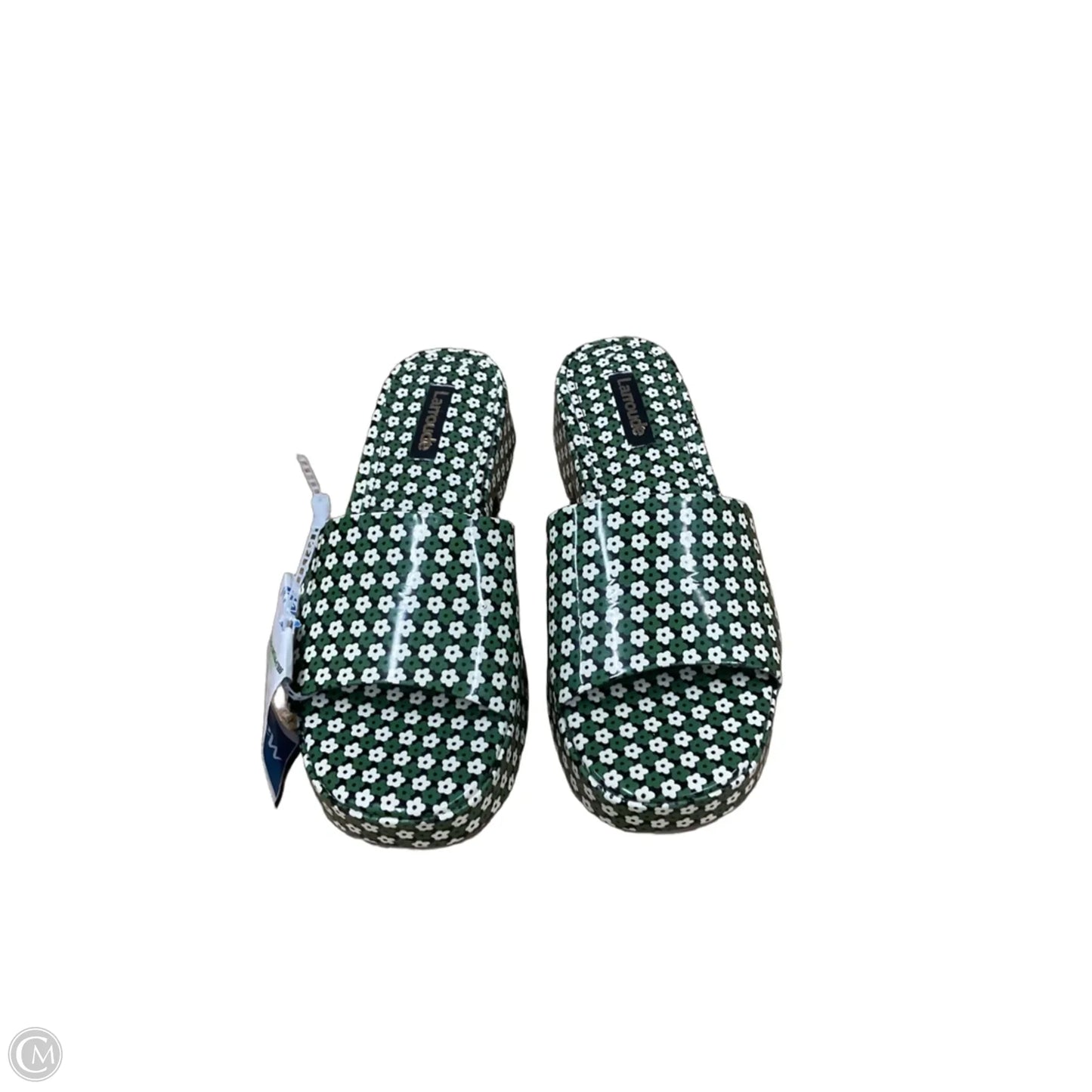 Sandals Flats By Clothes Mentor In Green, Size: 6.5