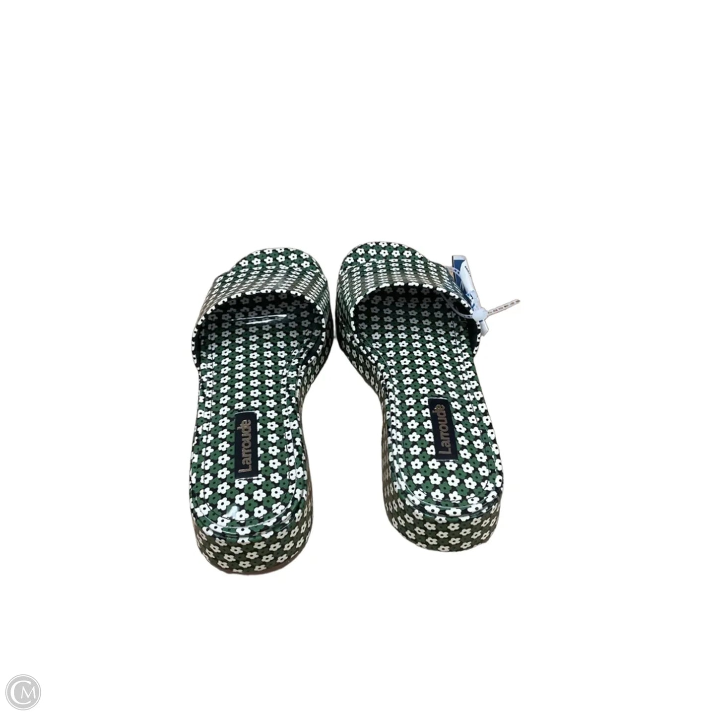Sandals Flats By Clothes Mentor In Green, Size: 6.5