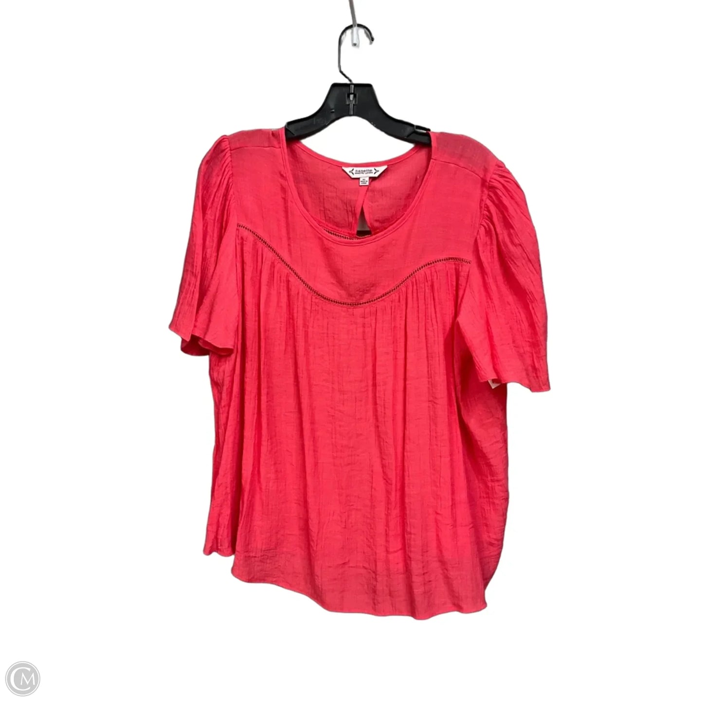 Top Short Sleeve By Nanette By Nanette Lepore In Pink, Size: Xl