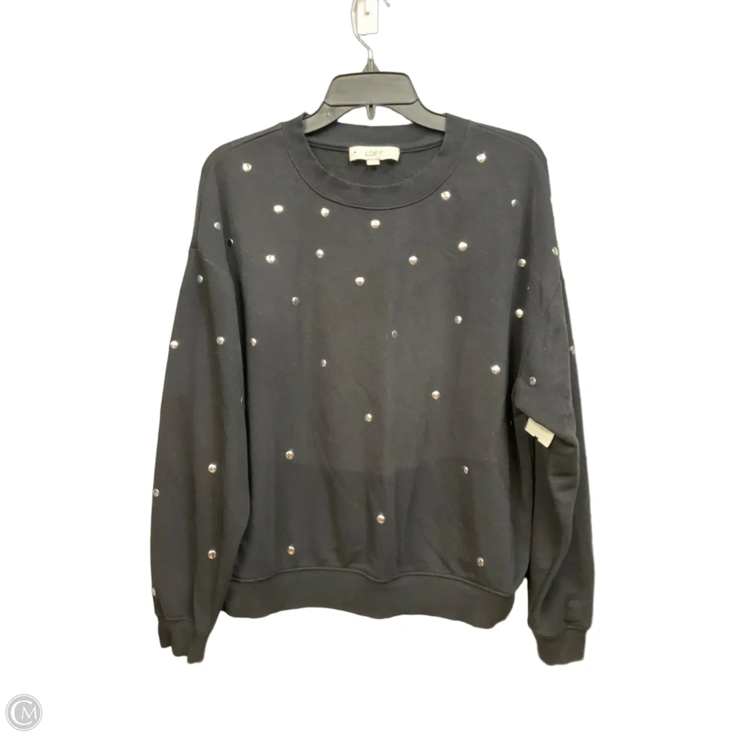 Top Long Sleeve By Loft In Black, Size: M
