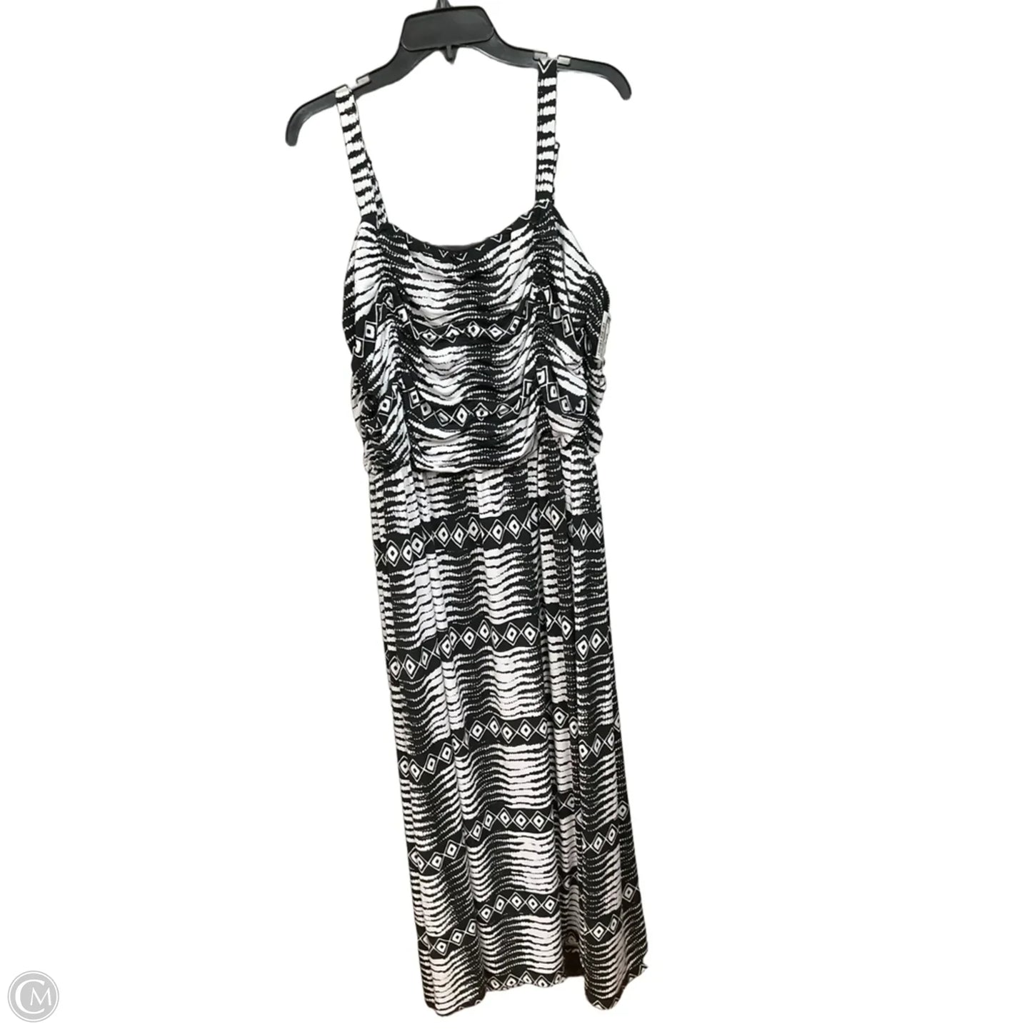 Dress Casual Maxi By Lane Bryant In Black & White, Size: 3x