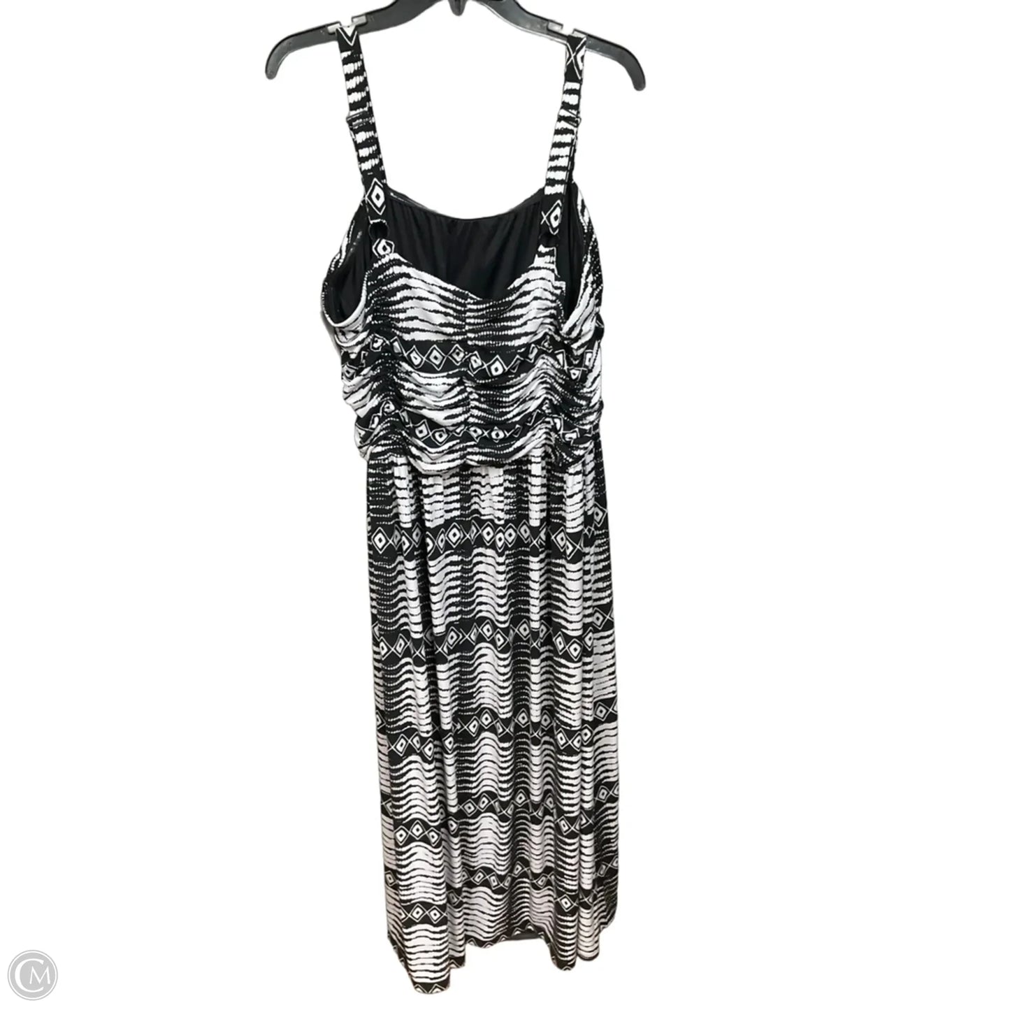 Dress Casual Maxi By Lane Bryant In Black & White, Size: 3x