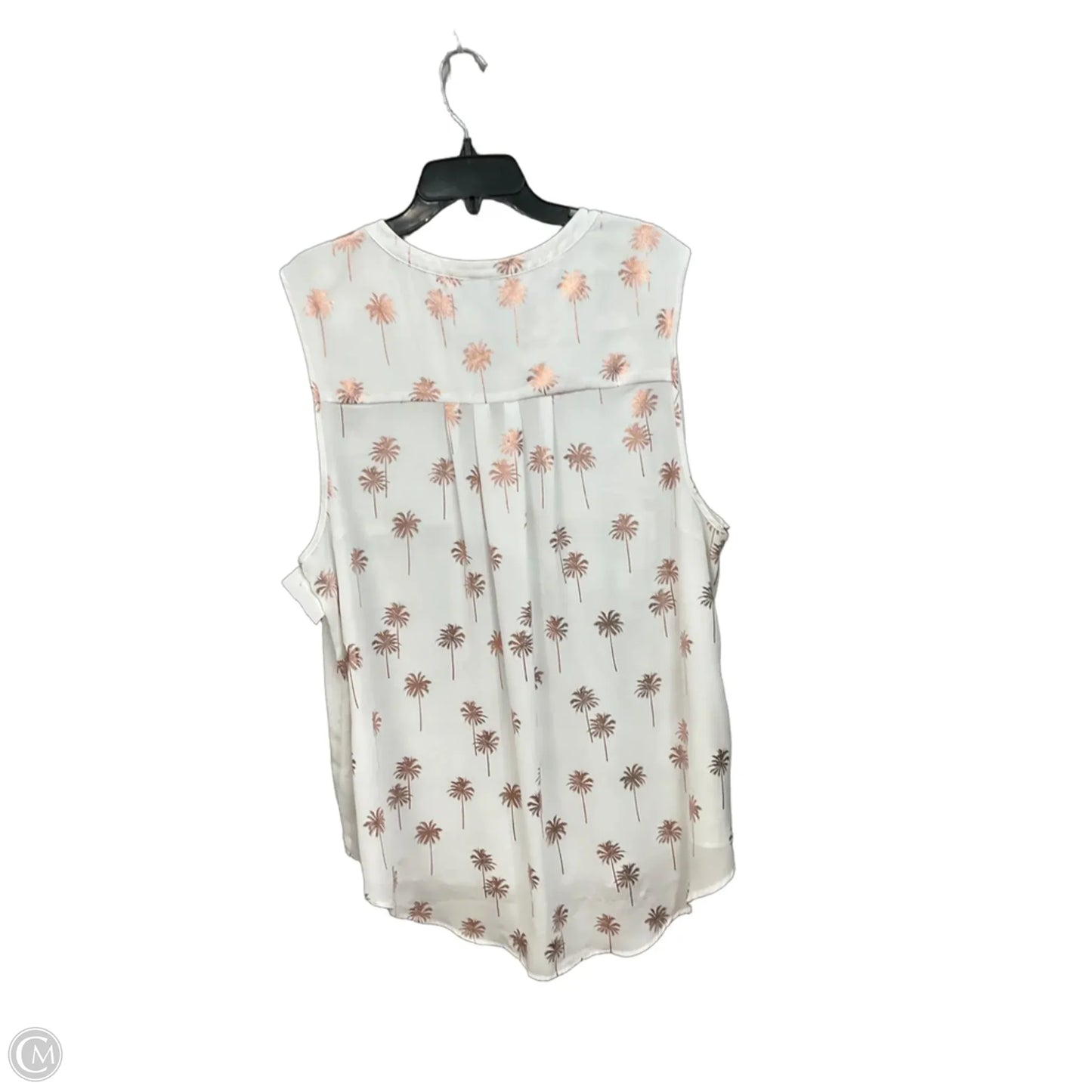 Blouse Sleeveless By Torrid In White, Size: 3x