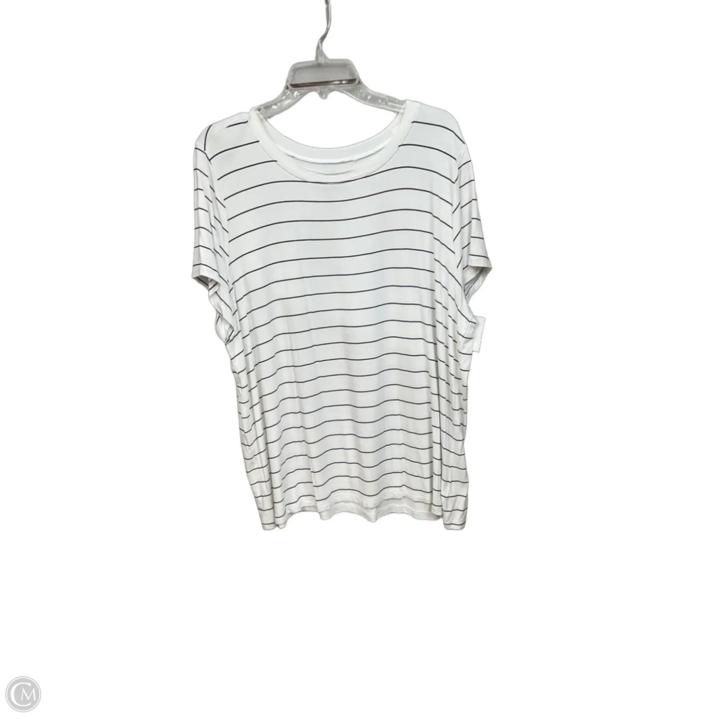 Top Short Sleeve Basic By Torrid In Striped Pattern, Size: 3x