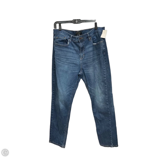 Jeans Straight By Banana Republic In Blue Denim, Size: 14