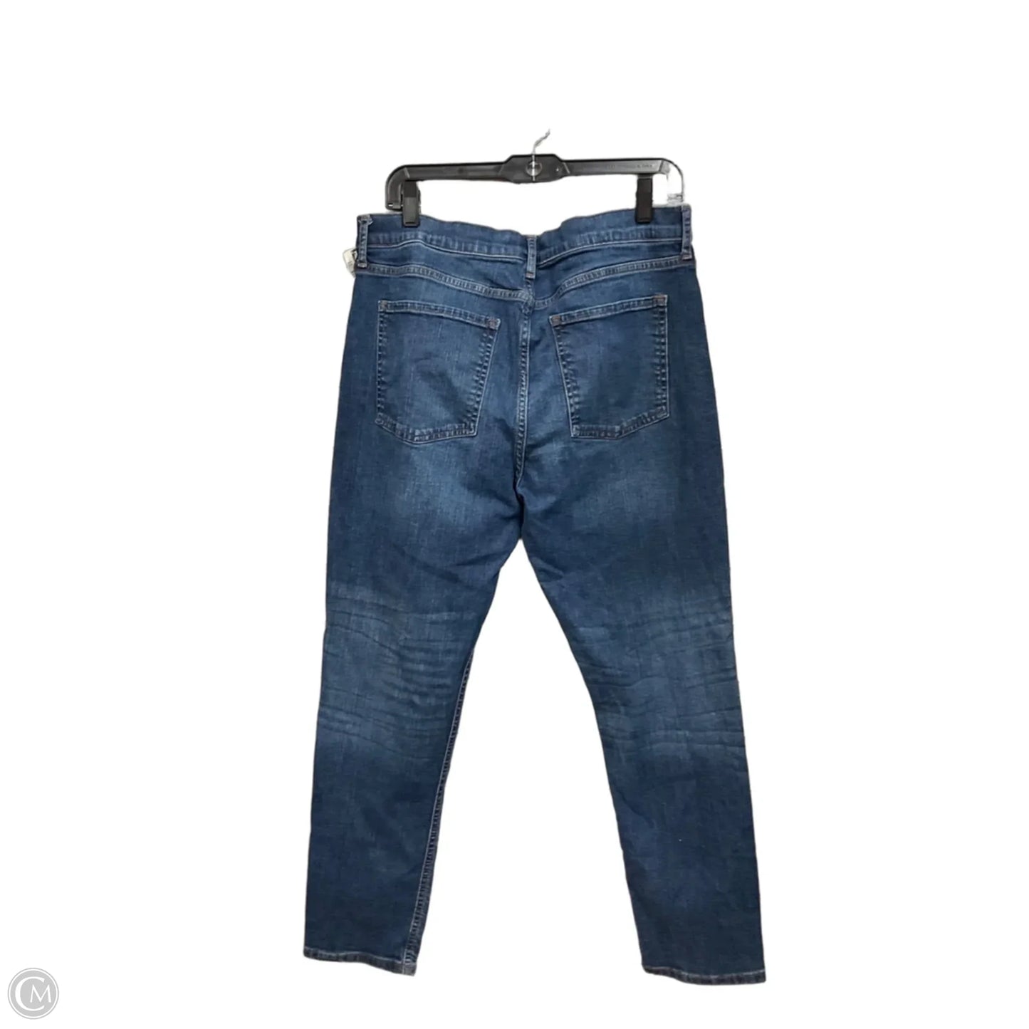 Jeans Straight By Banana Republic In Blue Denim, Size: 14
