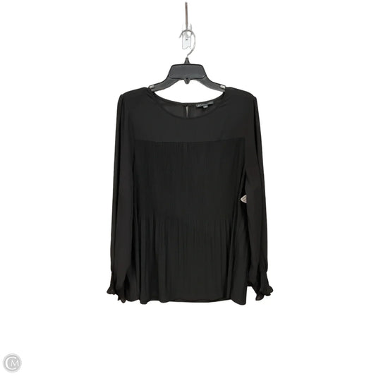 Top Long Sleeve By Adrianna Papell In Black, Size: Xl