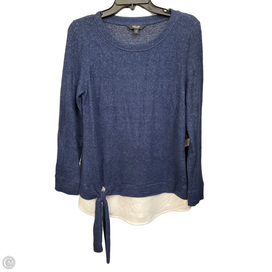 Top Long Sleeve By Simply Vera In Blue, Size: Xs