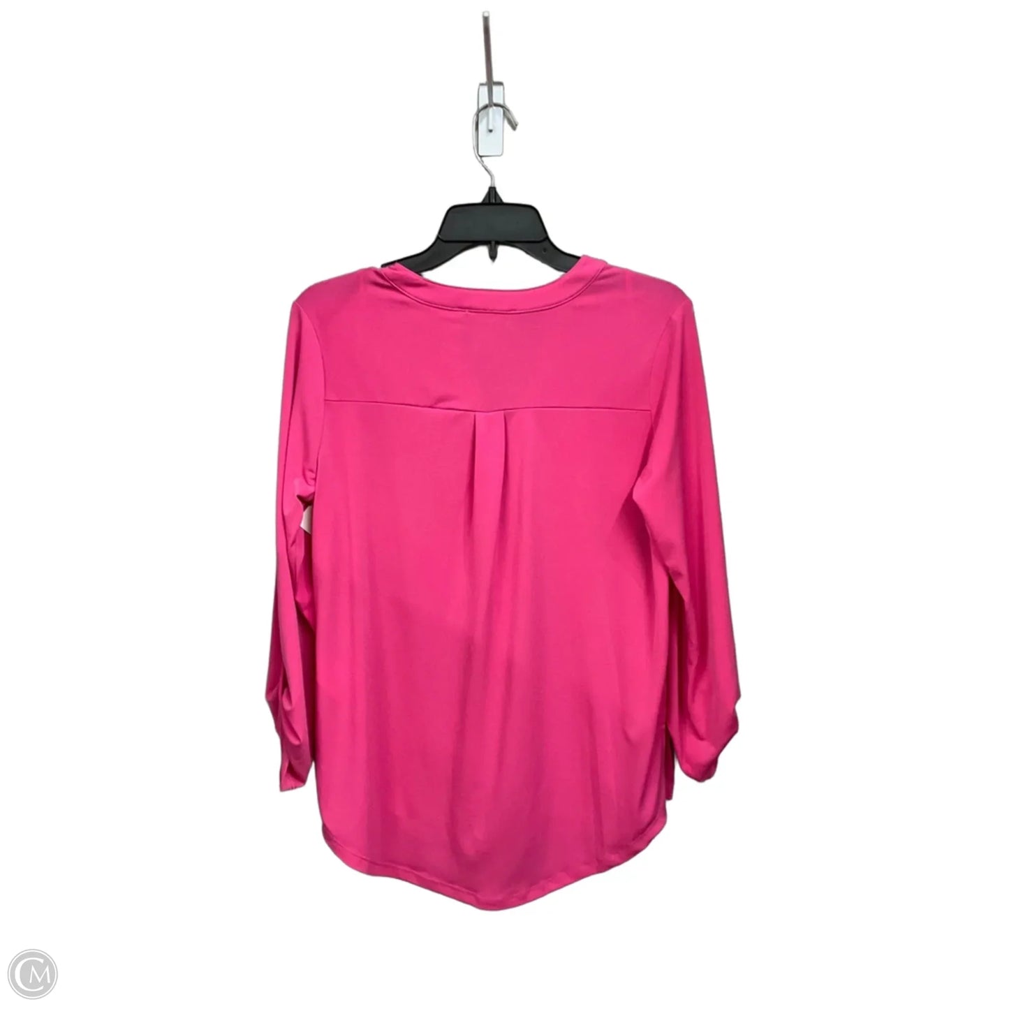 Top 3/4 Sleeve By Michael By Michael Kors In Pink, Size: M