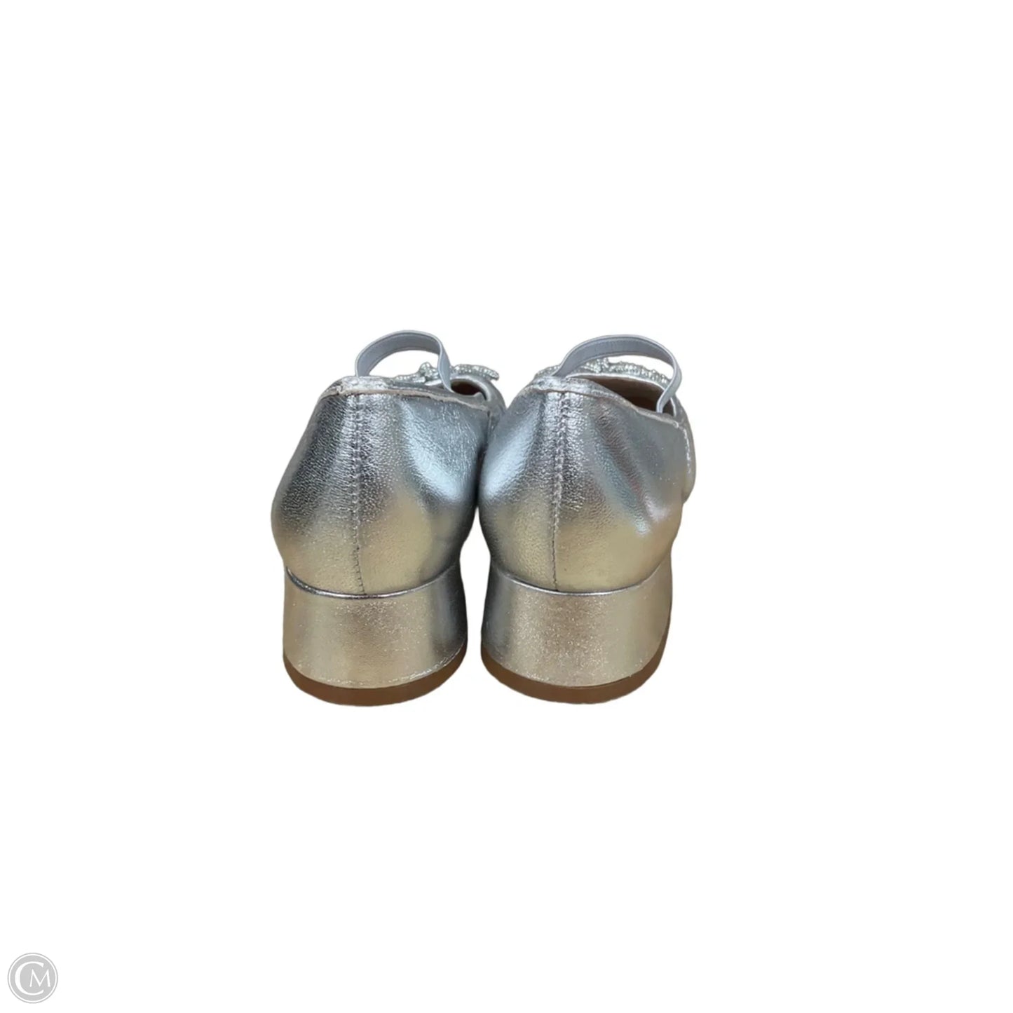 Shoes Heels Block By Maeve In Silver, Size: 6