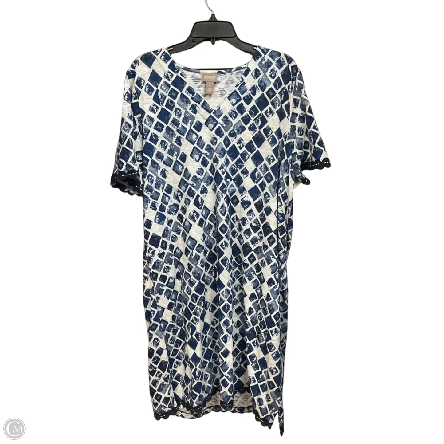 Dress Casual Short By Chicos In Blue, Size: Xl