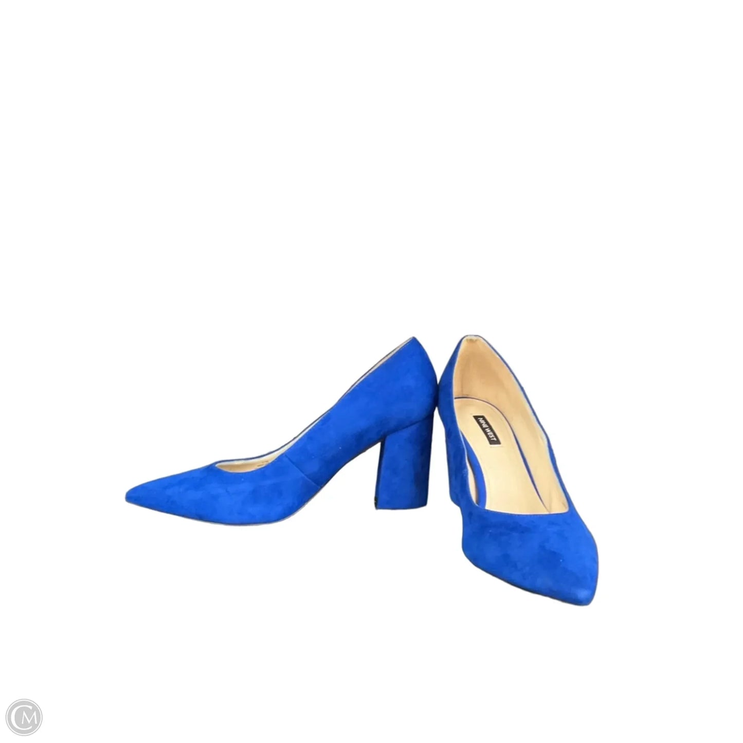 Shoes Heels Block By Nine West In Blue, Size: 11