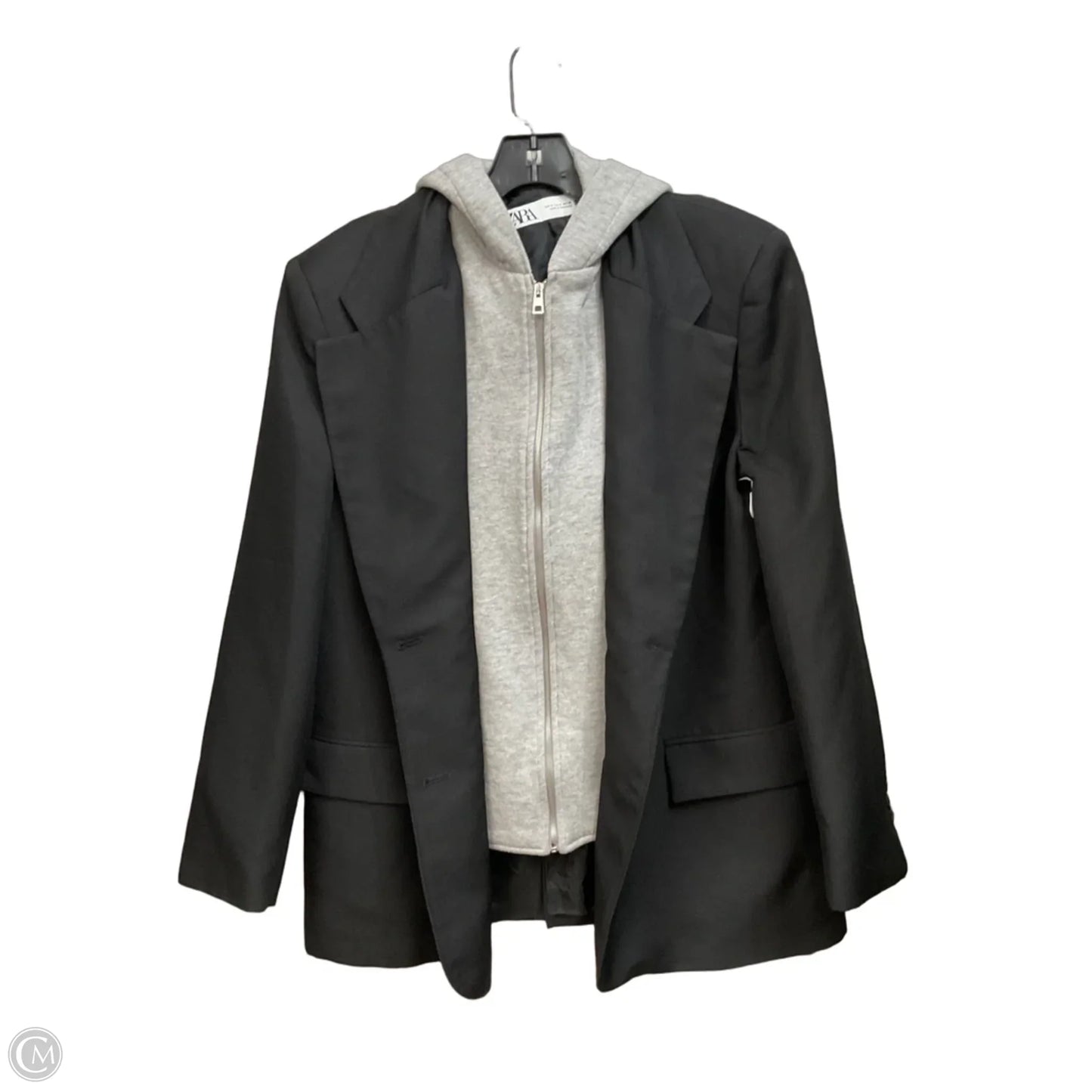 Coat Trench Coat By Zara In Black, Size: M