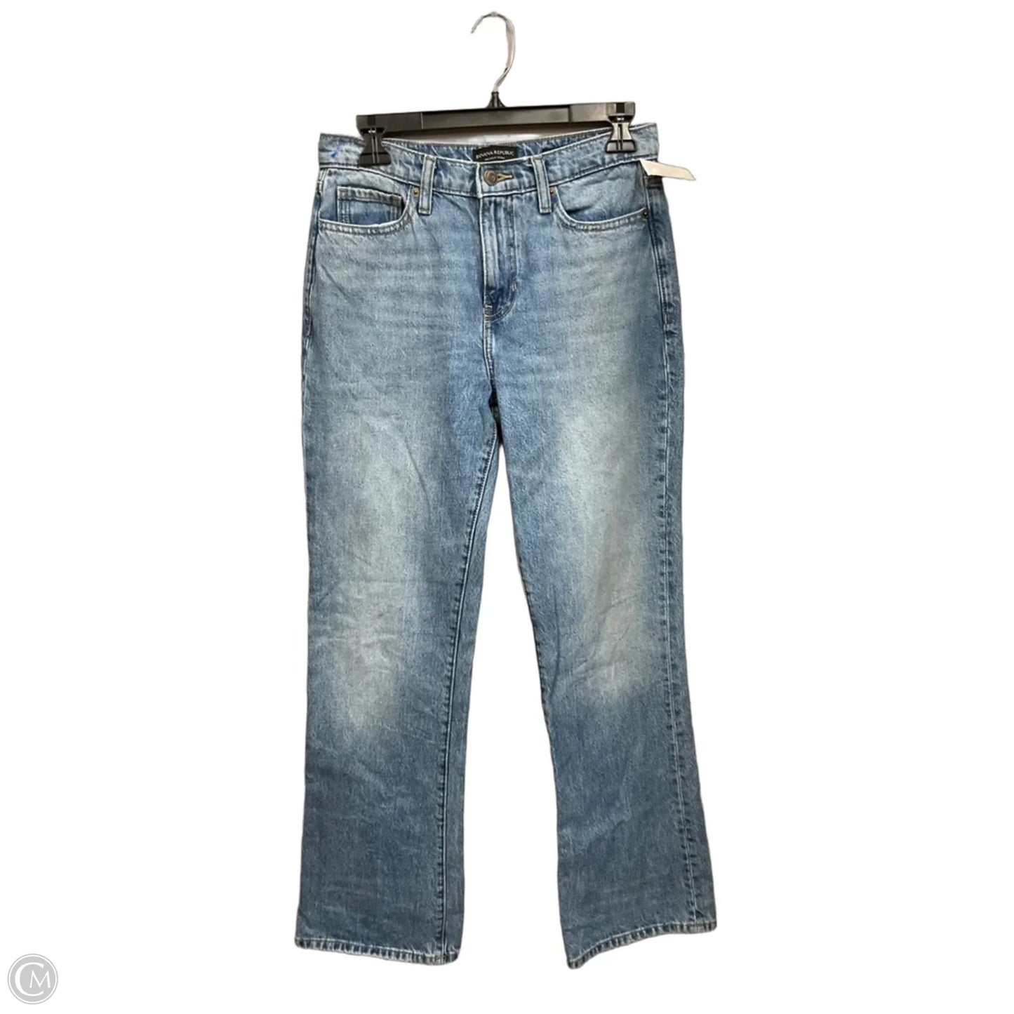 Jeans Straight By Banana Republic In Blue Denim, Size: 2