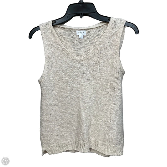 Top Sleeveless By J. Crew In Tan, Size: S