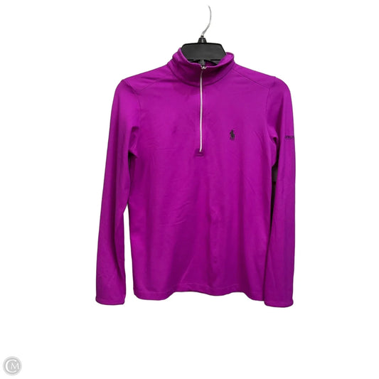 Athletic Top Long Sleeve Crewneck By Polo Ralph Lauren In Purple, Size: S