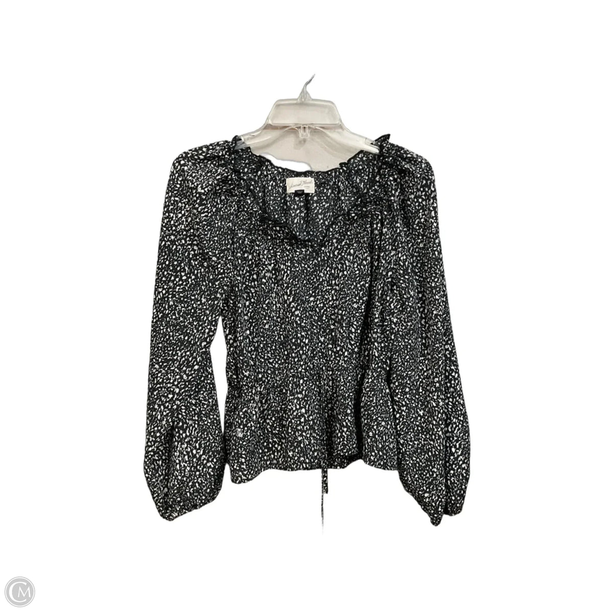 Top Long Sleeve By Universal Thread In Black, Size: S