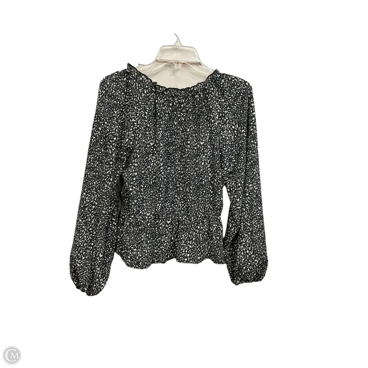 Top Long Sleeve By Universal Thread In Black, Size: S