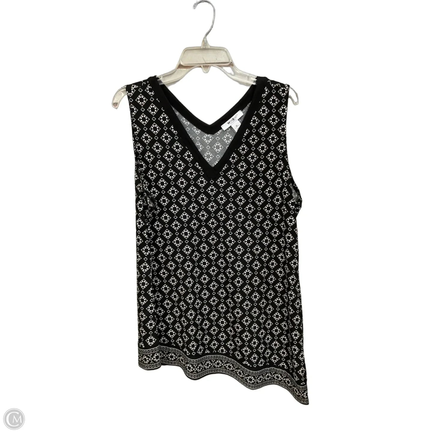 Top Sleeveless By White House Black Market In Black, Size: Xl