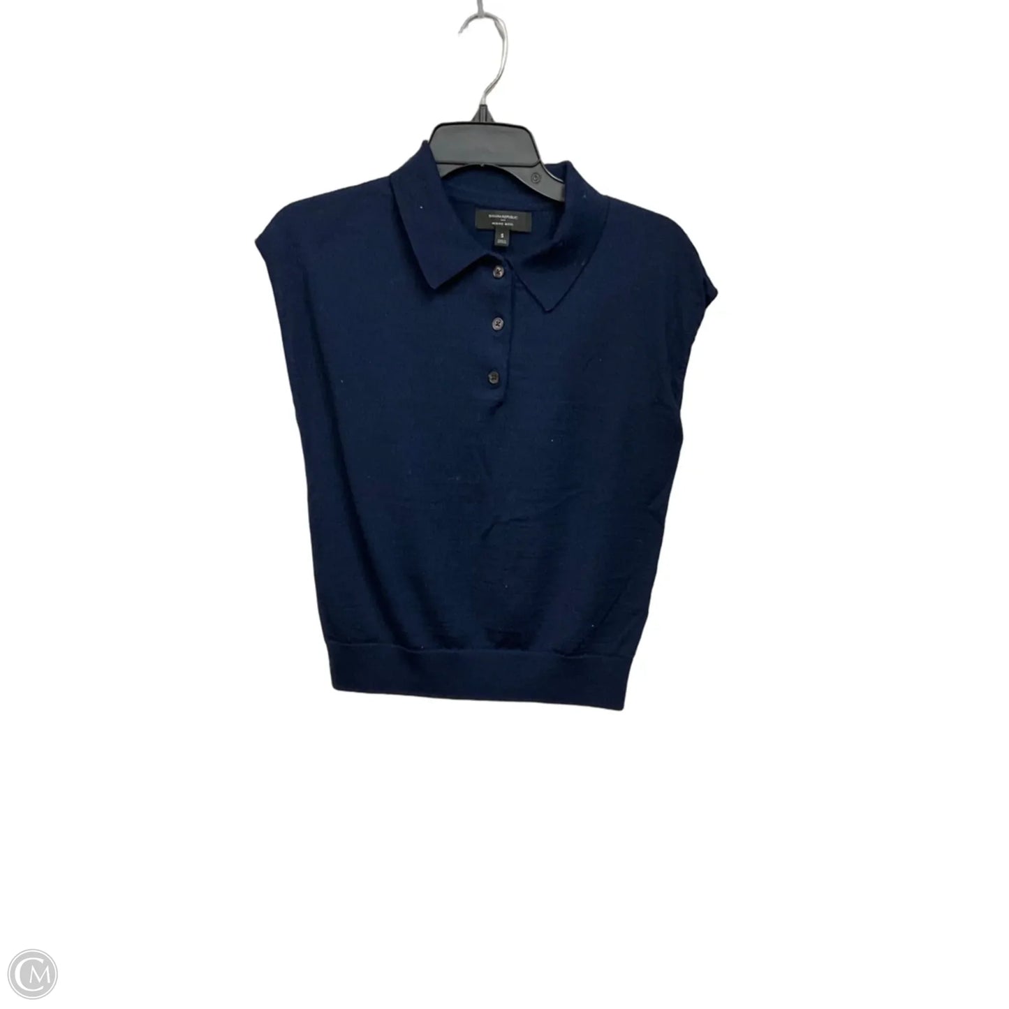 Top Sleeveless By Banana Republic In Blue, Size: S