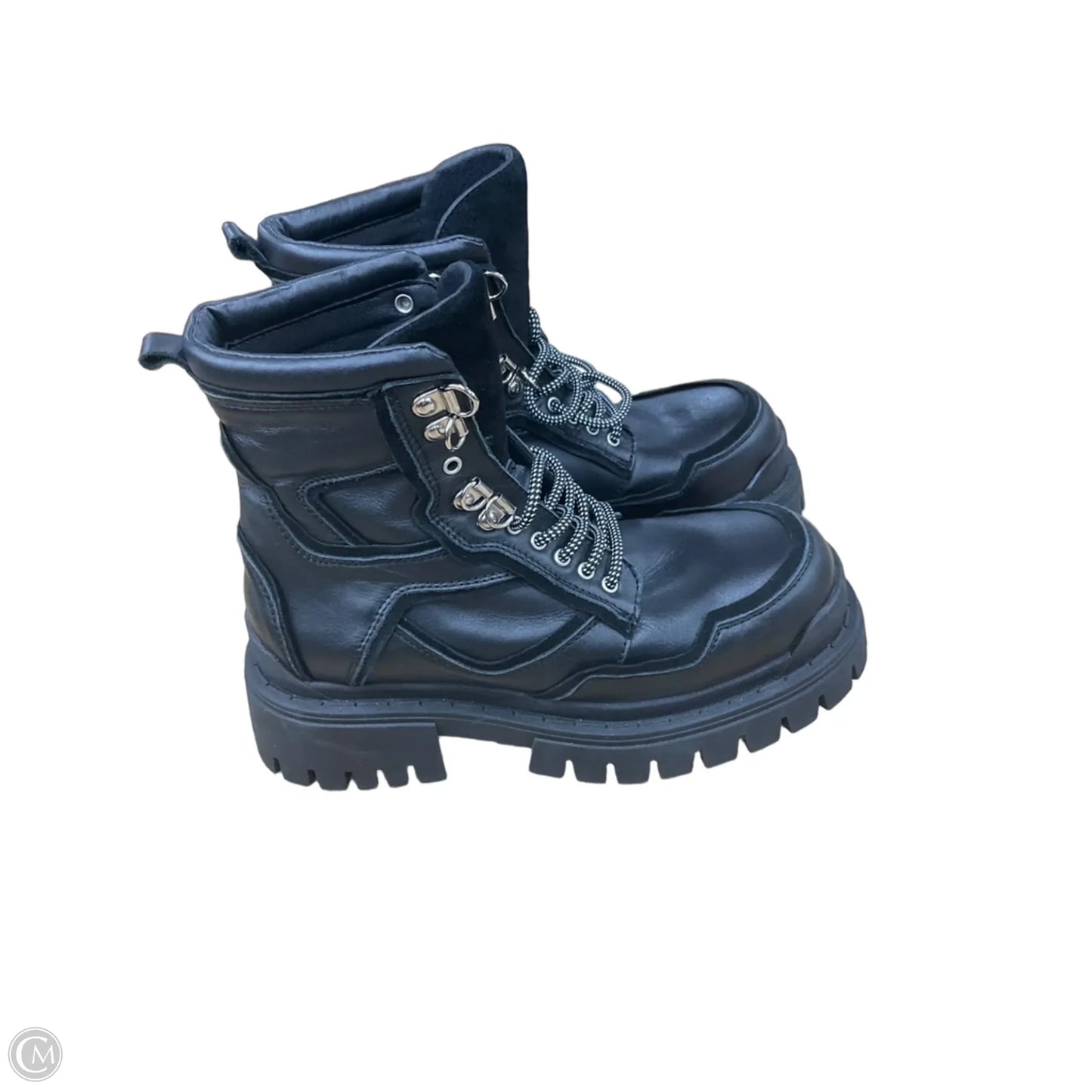 Boots Combat By Topshop In Black, Size: 6.5