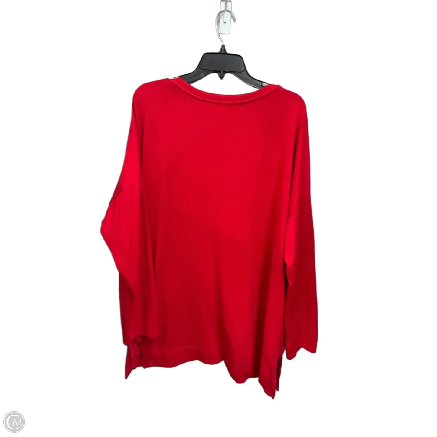 Top 3/4 Sleeve By Gibson In Red, Size: 2x
