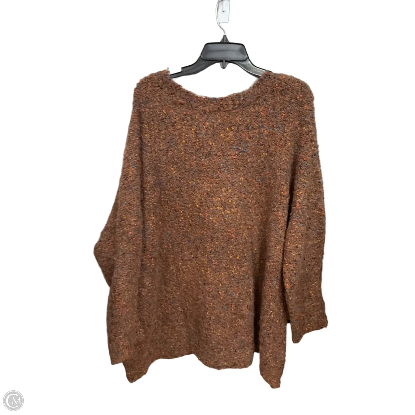 Top 3/4 Sleeve By Calvin Klein In Brown, Size: 3x