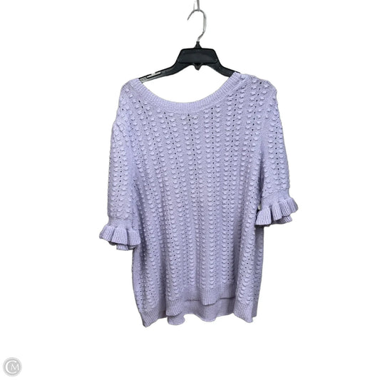 Top Short Sleeve By Inc In Purple, Size: 4x