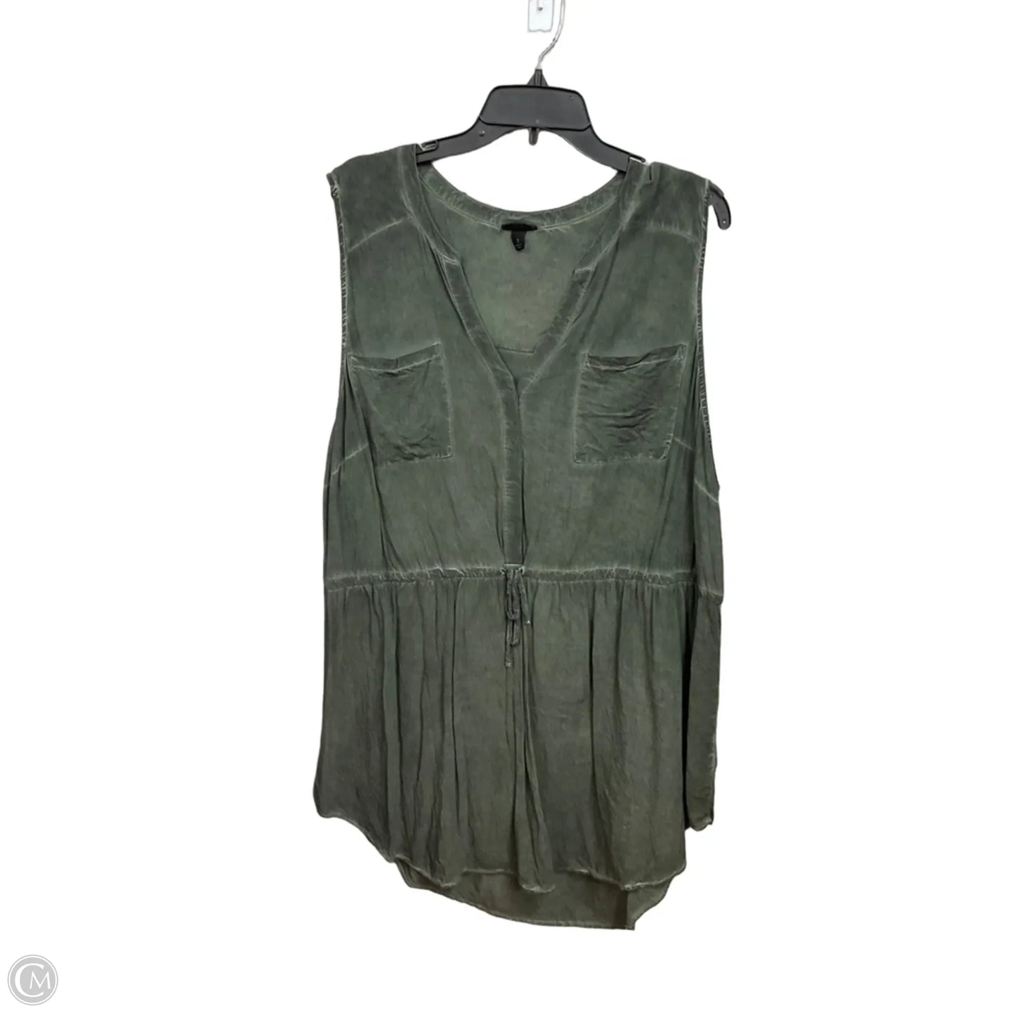 Top Sleeveless By Torrid In Green, Size: 3x