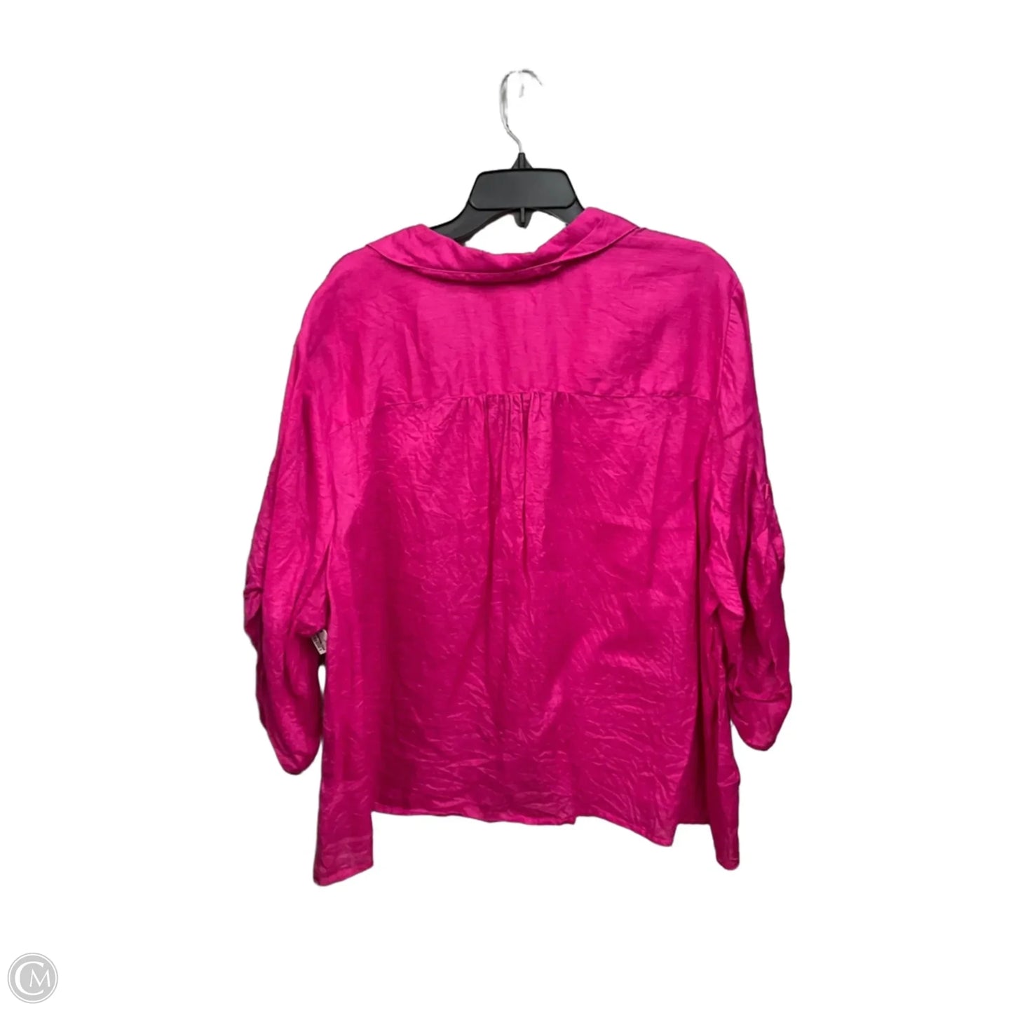 Top 3/4 Sleeve By Inc In Pink, Size: 4x
