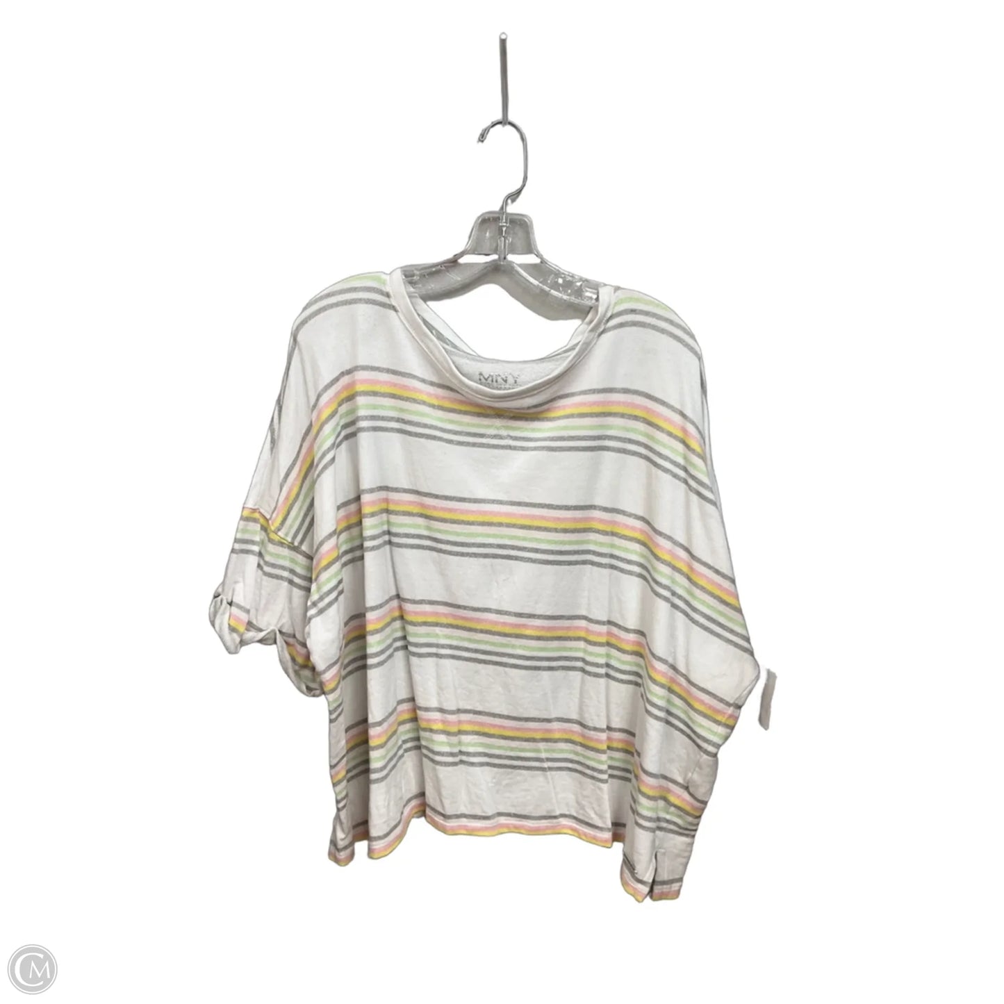 Top Short Sleeve By Marc New York In Striped Pattern, Size: 3x