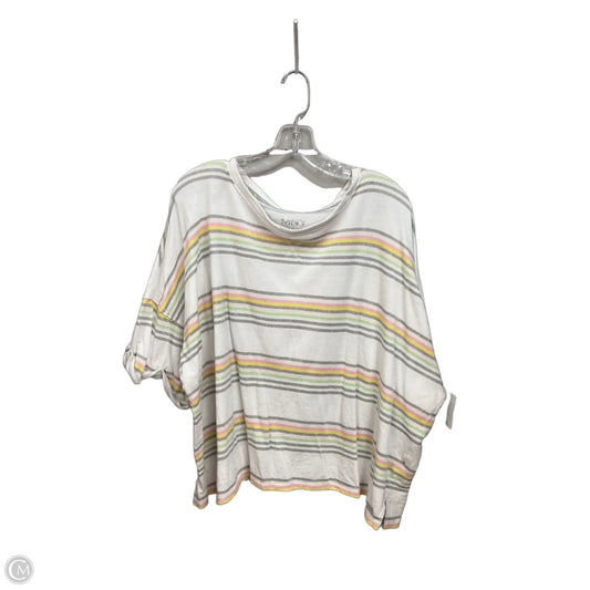 Top Short Sleeve By Marc New York In Striped Pattern, Size: 3x