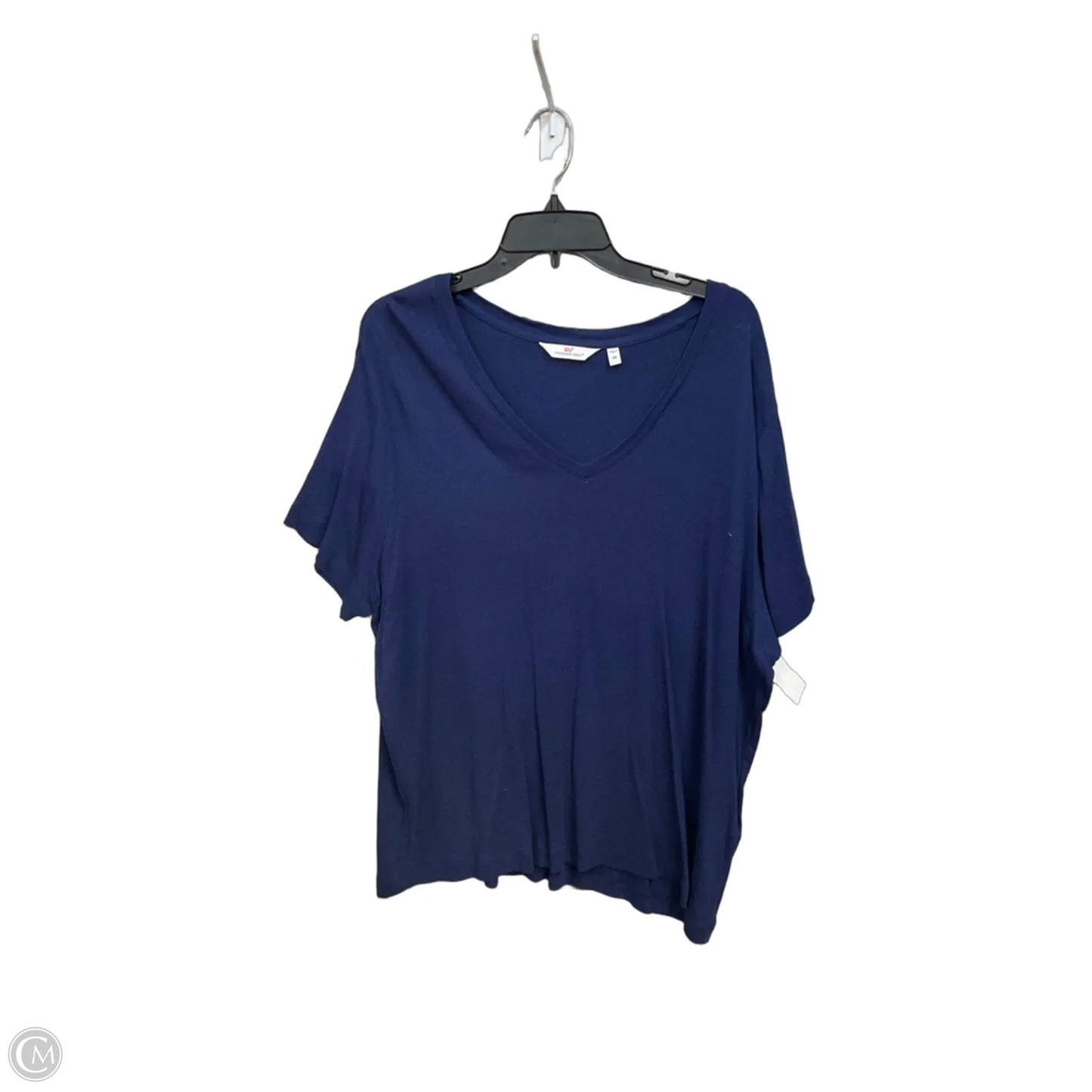 Top Short Sleeve Basic By Vineyard Vines In Navy, Size: 3x