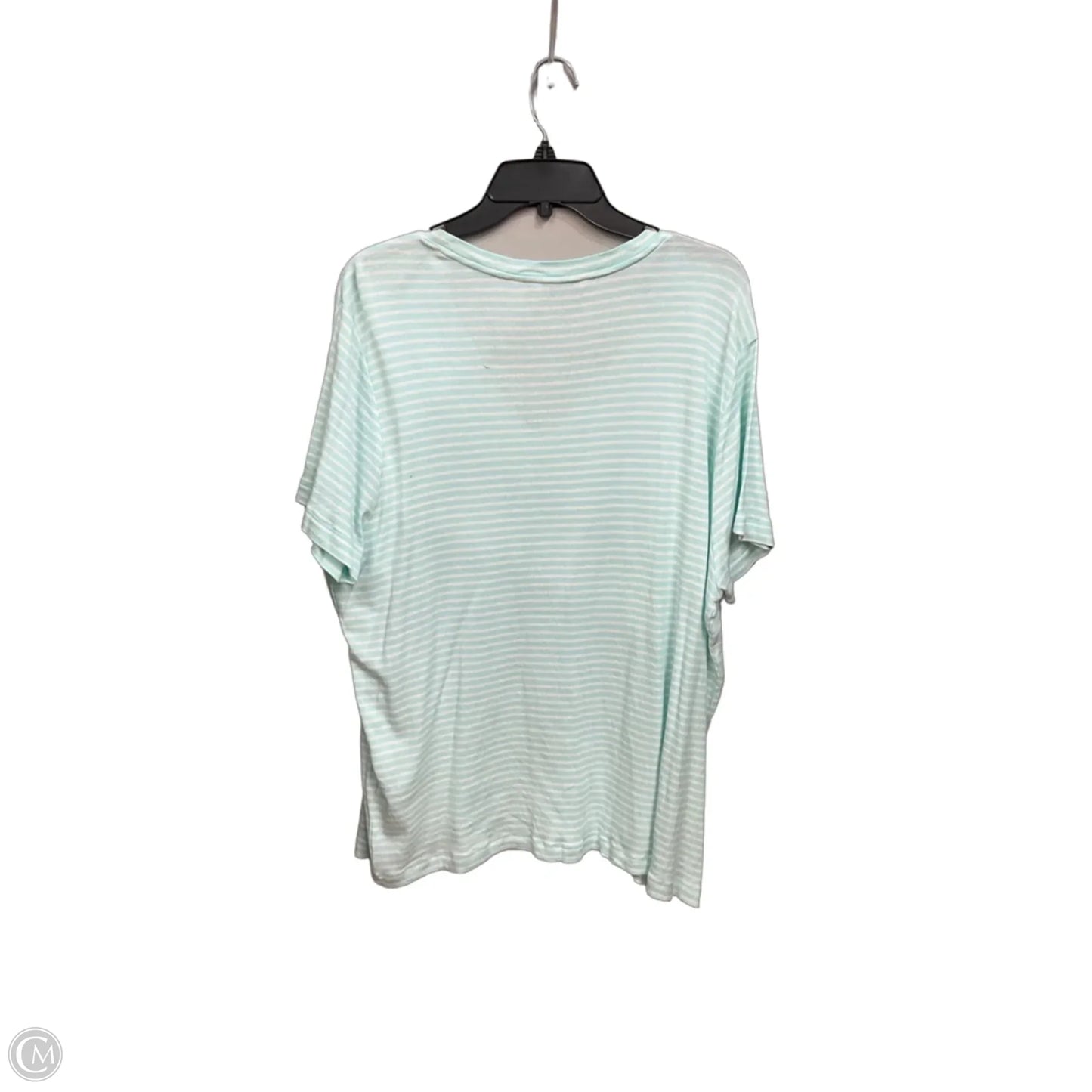 Top Short Sleeve Basic By Vineyard Vines In Striped Pattern, Size: 3x