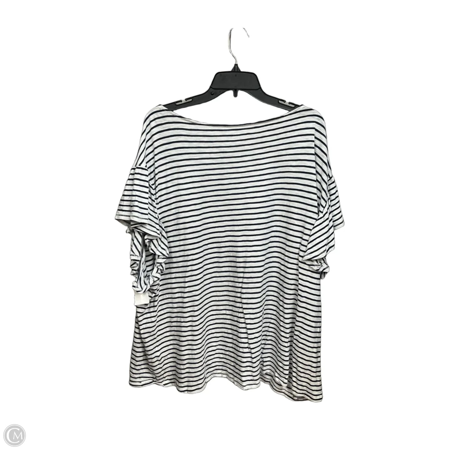 Top Short Sleeve By Vineyard Vines In Striped Pattern, Size: 3x