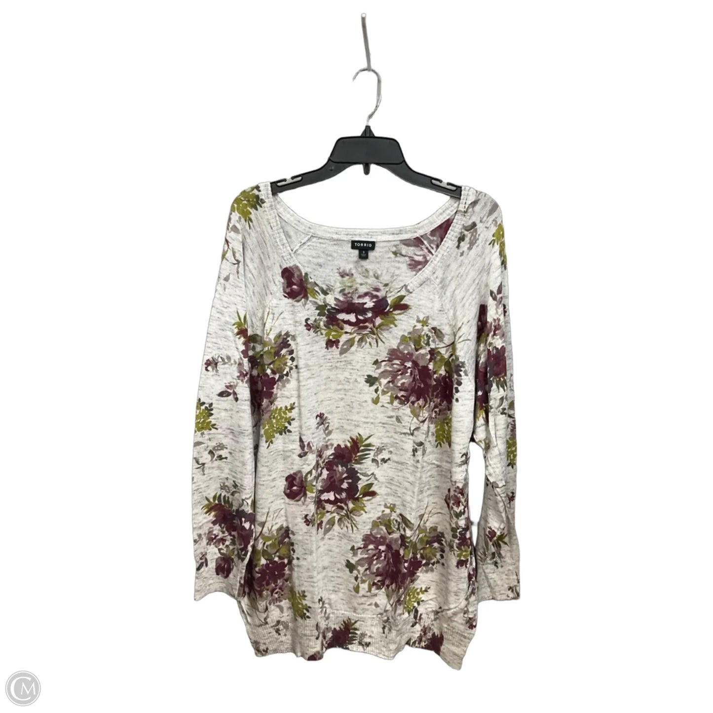 Top Long Sleeve By Torrid In Grey, Size: 3x